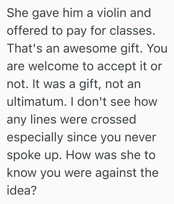 Screenshot 2025 06 12 at 12.14.07 AM Grandmother Buys Grandchild An Expensive Violin For His Birthday, But The Childs Mother Is Pretty Upset About This Gift